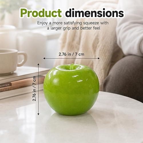 Slush Apple Squishy, 2026 New Portable Soft Squishy Ball，Green | Stress Relief Toy, Portable Design, Soft Texture, Sensory Play, 2026 New thumbnail 3