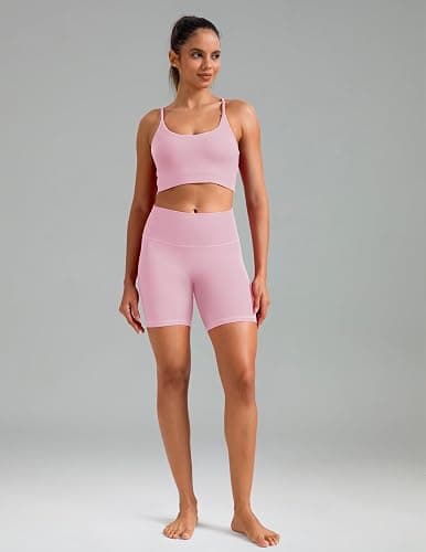 Colorfulkoala Dreamlux No Front Seam High Waist Biker Shorts for Women 6" Inseam Workout Yoga Shorts thumbnail 3