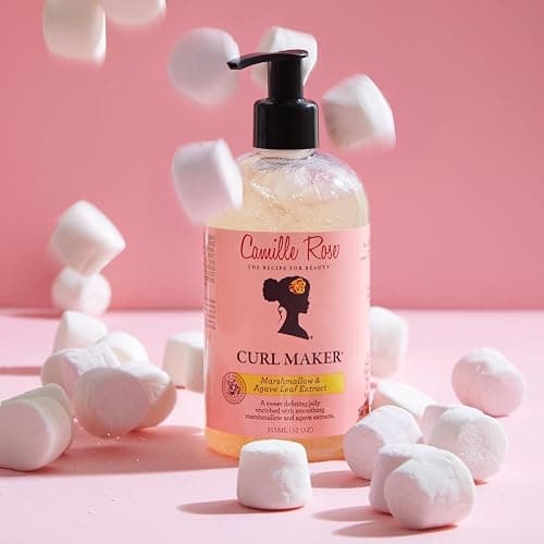 Camille Rose Curl Maker and Hair Defining Jelly, Marshmallow and Agave Leaf Extract, 355 ml (Pack of 1) thumbnail 6