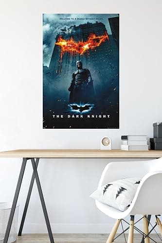 Trends International DC Comics - The Dark Knight - Batman Logo On Fire One Sheet Wall Poster, 22.375" x 34", Unframed Version thumbnail 4