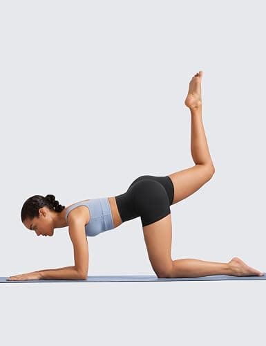 CRZ YOGA Butterluxe Biker Shorts 4'' - High Waisted Booty Workout Volleyball Yoga Womens Spandex thumbnail 3