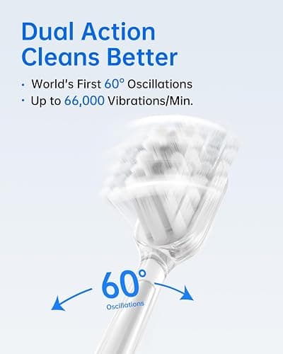 Laifen Wave Electric Toothbrush, Oscillation & Vibration Sonic Electric Toothbrush for Adults with 3 Brush Heads, IPX7 Waterproof ADA Accepted Travel Powered Toothbrush (Stainless Steel) - Stainless Steel thumbnail 2