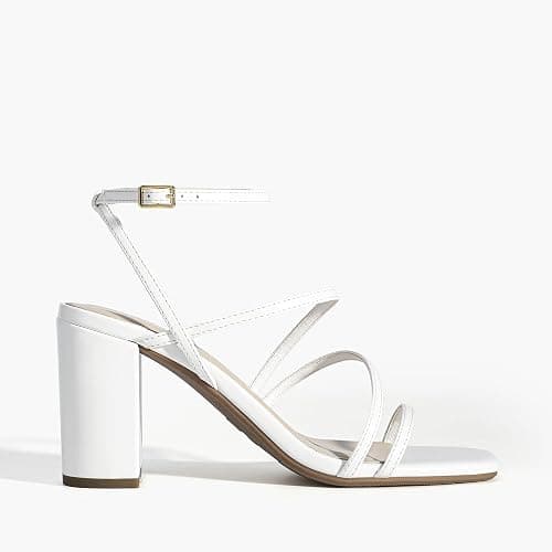 DREAM PAIRS Women's Heels Chunky Block Strappy Square Open Toe Ankle Buckle Heeled Sandals Wedding Party Dress Shoes Indie thumbnail 2
