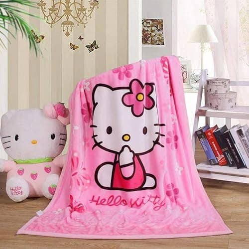 AMZKIKI Throw Blanket 55'' x 40'' Kids Super Soft Warm, Couch Chair, Living Room, Blue - Image 1