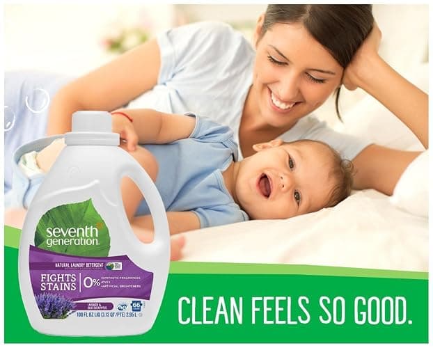 Seventh Generation Liquid Laundry Detergent, Fresh scent, Lavender, 100 Fl Oz thumbnail 3