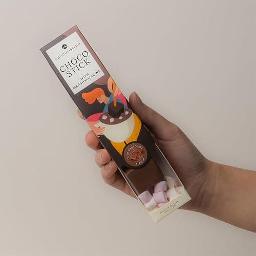 CHOCOLISSIMO - Weihnachtsschokolade - Trinkschokolade am Stiel, Heiße Schokolade Vollmilch - Schokolade Geschenk Nikolaus - Frauen, Männer, Junge, Mädchen, Frau, Mann, Kinder - Xmas ChocoStick thumbnail 2