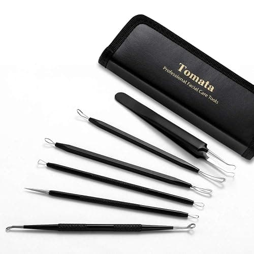 Blackhead Remover Pimple Popper Tool Kit - (6 Piece Kit) - Professional Stainless Pimples Comedone Extractor Removal Tool thumbnail 5