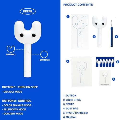 COSYPOSY NewJeans Official Light Stick + 3 Extra Photocards thumbnail 4