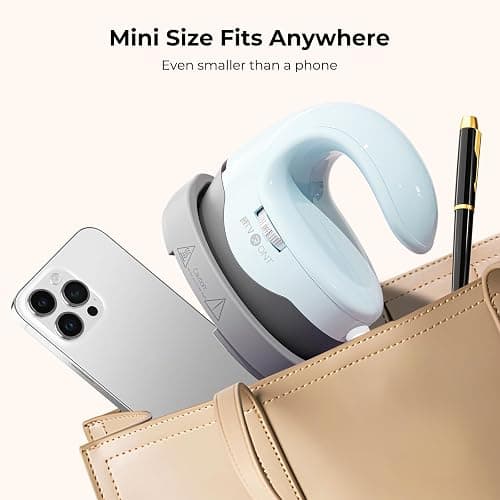 HTVRONT Heat Press Mini Heat Press Machine, Mini Iron for Crafts | Heats Up Quickly & 3 Heat Setings, Perler Beads Iron, Small Heat Press Machine for T Shirts, Hats thumbnail 2