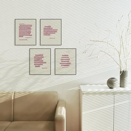 ETVISO Pink Christian Wall Art Set of 4, Dorm Decor for College Girls, Preppy Inspirational Bible Verses Wall Art Prints for Women Girl Bedroom Decorations，Teen Girl Room Decor 8x10 (Unframed) thumbnail 7