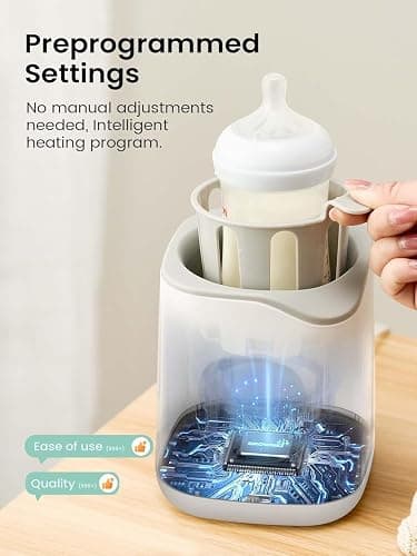Bottle Warmer, Baby Bottle Warmer Fast Baby Food Heater&Thaw BPA-Free Milk Warmer with Accurate Temperature Control for Breastmilk or Formula for Bottles thumbnail 8