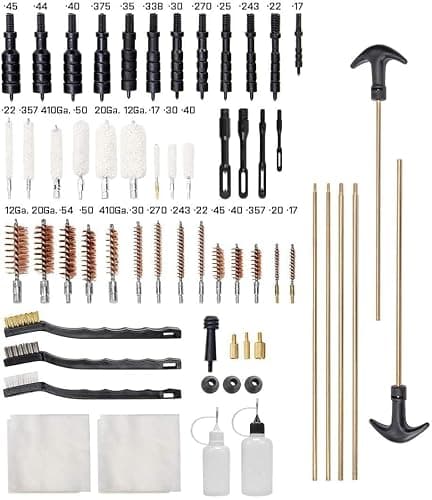 GLORYFIRE Gun Cleaning Kit Universal for Guns, Gun Brushes for Pistol, Handgun, Shotgun, Elite Brass Rods and Wire Rope, Hunting Gear Gun Accessories for Men thumbnail 3