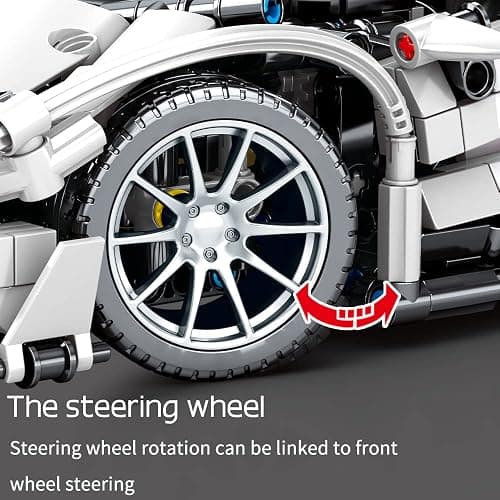 Mesiondy Sports Car Building Blocks Toys Boys or Adults Kits，1:14 MOC Building Set Raceing Car Model,Cars for Boys Age 12-16 8-14，1337 Pieces thumbnail 6
