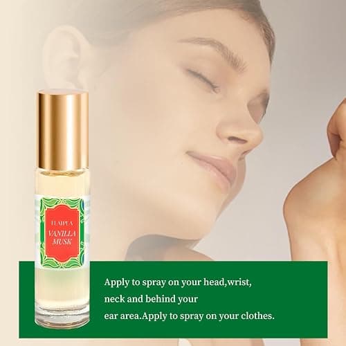 OINSOES Vanilla Musk Roll-On Perfume | 10mL Alcohol-Free Fragrance | Long-Lasting, Sensual Scent | Natural Skin-Friendly Formula thumbnail 4