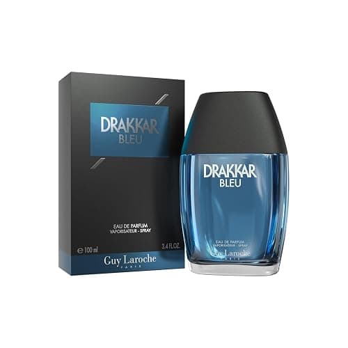 Guy Laroche Drakkar Bleu - Iconic Designer Fragrance - Powerful, Aquatic & Fresh Eau de Parfum - Aquatic Fougère - Long Lasting Mens Cologne - Day and Evening Scent 3.4 Fl Oz - Image 1