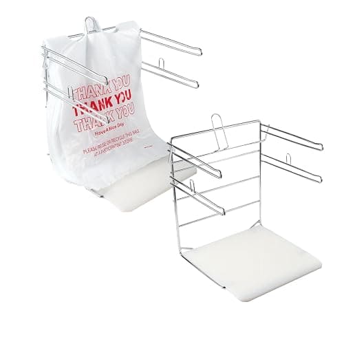 Polmart Plastic Grocery Bag Holder / Rack for Shopping Bags and Plastic Bags (2-Pack) - Image 1