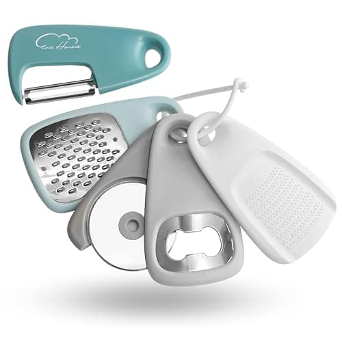 Kitchen Gadgets Set, Stackable for Saving Space, Blue, 5 Pieces | Durable Cooking Tools, Space Saving for Small Kitchen, Accessories for RV Camper Inside, Dishwasher Safe - Image 1