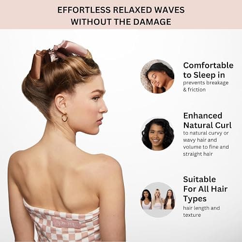 Kitsch Jumbo Satin Heatless Flexi Rods (4 pcs) and Continuous Spray Bottle (Terracotta) Bundle with Discount thumbnail 5
