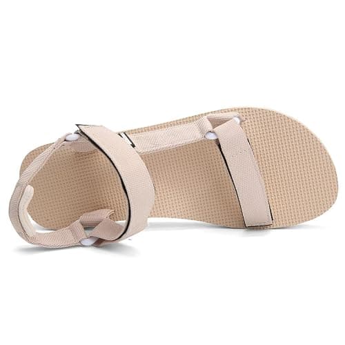 WateLves Womens-Sport-Sandals Outdoor Hiking Sandals with-Arch-Support Comfortable Webbing-Water-Athletic Beach-Sandals for Travel-Walking-Trekking-Camping - 6 - Hd-tropical Brown thumbnail 5