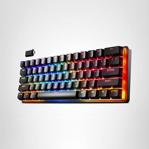 SteelSeries Apex Pro Mini Wireless Keyboard - 60% Design - OmniPoint 2.0 - Quantum 2.0 Wireless - Double Shot PBT Keycaps - Black thumbnail 11