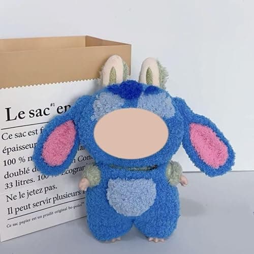 Clothes for Labubu, Cute Outfit for 17cm Labubu, Handmade Doll Onesie for Labubu Suit, Premium Doll Costume for Labubu Dress up Unique Style (Blue) thumbnail 4