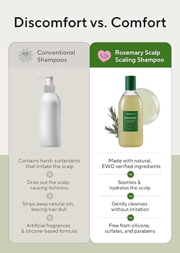 AROMATICA Rosemary Scalp Scaling Shampoo - Korean Hair Care with Thinning Hair Loss Natural Rosemary Essential Oil for Women - Vegan Hair Growth - Free from Sulfate, Silicone, and Paraben (13.53 oz) thumbnail 6