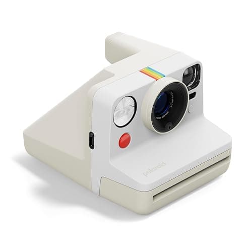 Polaroid Now 3rd Generation I-Type Instant Camera + Film Bundle - Now Pebble White Camera + 16 Color Photos (6561) thumbnail 3