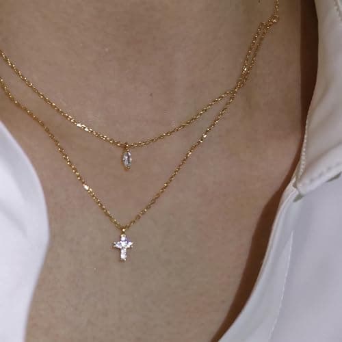 NEWITIN 61 Pieces Gold Jewelry Set for Women Fashion Costume Jewelry Gold Plated Necklace Bracelet Watch Ring Earrings Set for Women thumbnail 6