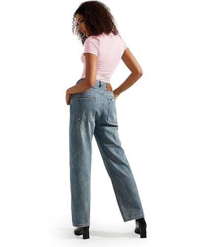 SUUKSESS Women Double Lined Fitted Basic Tee Crew Neck Short Sleeve Y2K Crop Top thumbnail 5