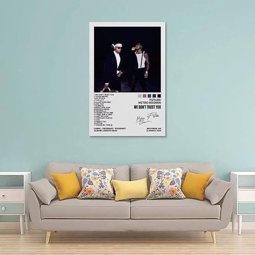 OYWEHECE Metro Boomin & Future Poster Music Poster We Don't Trust You Album Cover Posters for Room Aesthetic Canvas Wall Art Bedroom Decor 12x18inch(30x45cm), Unframe-style-3 thumbnail 2