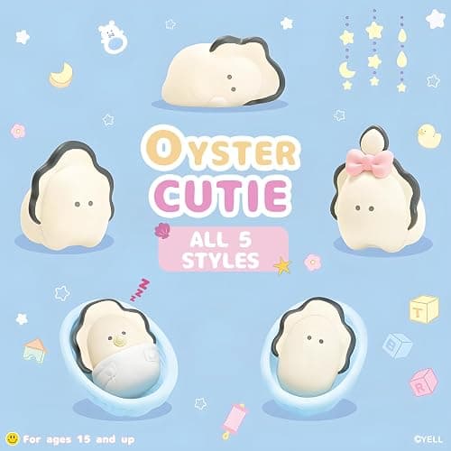 BUKURONEKO Oyster Blind Box, Kawaii Blind Box Figure(1 Pack), Original Japanese Design Collectible Toy, Pupupu Series Mystery Box for Home Decor, Birthday Gifts, Single Box thumbnail 7