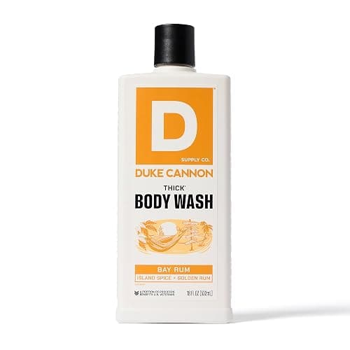 Duke Cannon Supply Co. Thick High Viscosity Body Wash - 3X Thicker, Plant-Based, Mineral-Enriched Body Wash for Men - Bourbon, Naval Diplomacy, Old Glory, & Bay Rum thumbnail 6