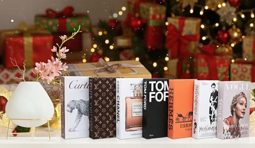 PROBENEX Luxe Large | 4 PCS Decorative Books for Home Decor | Coffee Table Book Decor | Faux Books for Decoration | Aesthetic Shelf & Bookshelf Decor for Living Room, Bedroom, or Office thumbnail 9