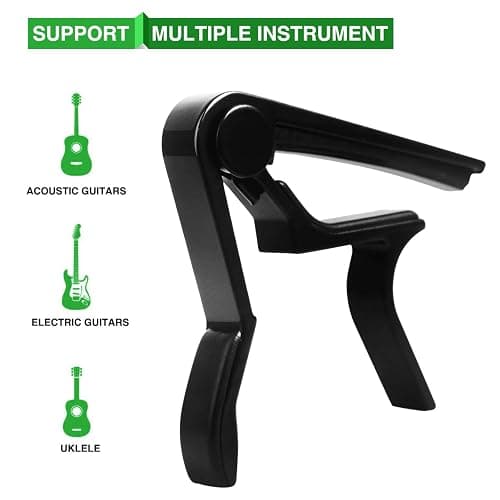 Guitar Capo, 6-String Acoustic & Electric Guitar Capo,Capo for acoustic guitar(Black) thumbnail 2