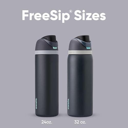 Owala FreeSip Insulated Stainless Steel Water Bottle with Straw for Sports, Travel, and School BPA-Free Sports Water Bottle, 32 oz, Foggy Tide thumbnail 6