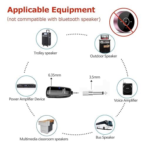 Wireless Saxophone Microphone, UHF Microphones for Sax, Charging Clip Mic with Digital Display, for Trumpet Tuba Trombone Cornet FrenchHorn Instrument Practice Teaching Street Bars Stage Performance thumbnail 7