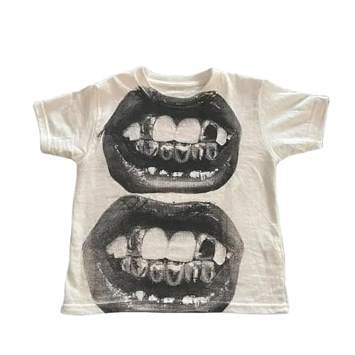 Y2k Baby Tees Shirt Woman 90s Outfit 2000s Fashion Graphic Tees Y2k Cute Shirts Vintage Clothes - Image 1