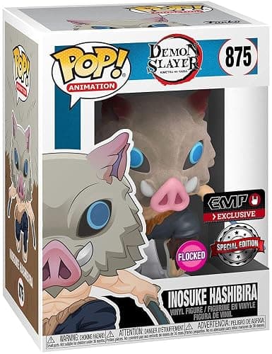 Funko Pop Animation: Demon Slayer - Inosuke Exclusive (Flocked) - Image 1