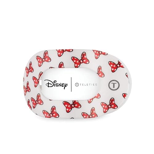 Disney TELETIES Minnie Mouse Loves Her Bows! Medium Flat Round Hair Clip - Image 1