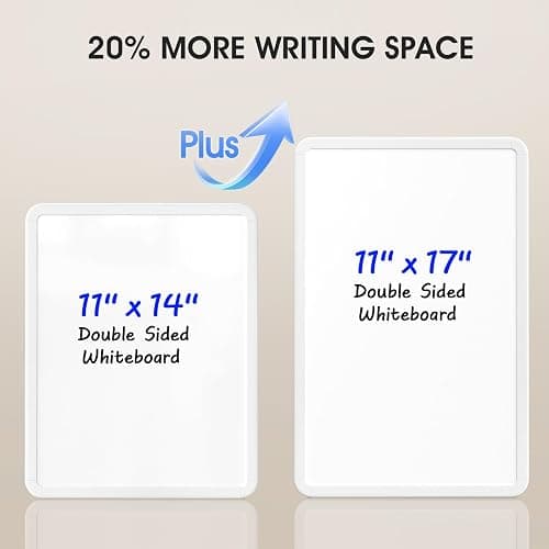 MaxGear Weekly Dry Erase Calendar Board, 11" x 17" Magnetic Whiteboard | Double-Sided Wall Planner: Weekly Calendar on One Side, Blank Whiteboard on The Other, Includes 3 Color Markers and Magnets thumbnail 7