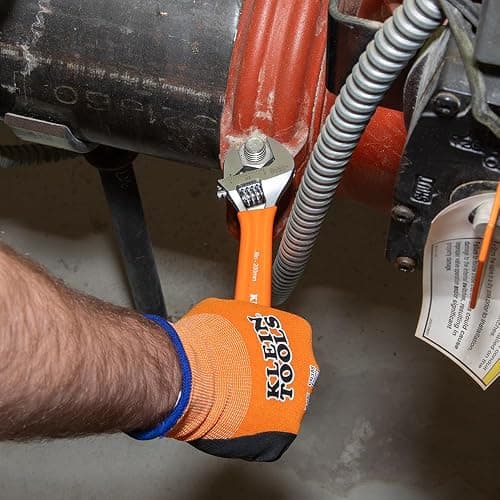 Klein Tools D5073 Adjustable Wrench Set, Extra Capacity, 6-Inch, 8-Inch, 10-Inch, Forged Alloy Steel, Metric and SAE, 3-Piece thumbnail 5