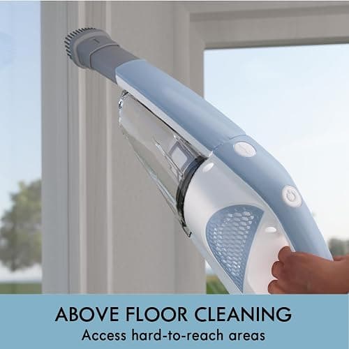 Kenmore DS1020 16V Cordless Stick Vacuum Lightweight 2-in-1 Handheld, LED Headlight with 2-Speed Power Control for Hardwood Floor, Carpet & Pet Hair, 16 Volts, Gray-Blue thumbnail 3