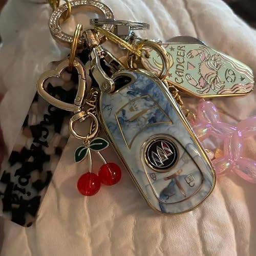 Agromusk Cute Cherry Keychain,Kawaii Cherry Bag Purse Charms for Women Car Keys Decor Gifts Stuff Accessories thumbnail 8