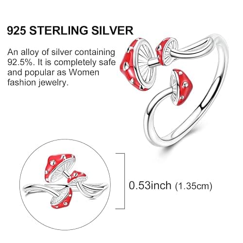 Parmuz 925 Sterling Silver Adjustable Ring for Woman Stackable Open Lucky Ring Eternity Bands Dainty CZ Statement Engagement thumbnail 2