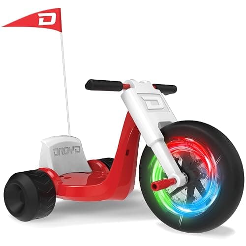 Droyd Romper Electric Tricycle for Kids 3+ Years, 24V Toy 3-6 MPH Max Speed & 45 Mins Max Long Lasting, Parental Speed Control Safe Trike with Adjustable Seat & LED Lights for Kids Gifts - Image 1