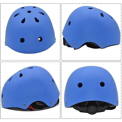 Kids Bike Helmet Set Adjustable for Children, Boys, Girls and Teenagers Aged 3-8 Years Includes Elbow, Knee, Wrist Guards Children's Helmet Protection Set for Bikes SkateboardsRollerskates thumbnail 7