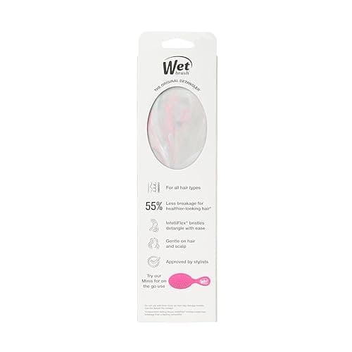 Wet Brush Original Detangler, Grey (Matte Marble), Ultra-Soft IntelliFlex Bristles Glide Through Tangles, Detangling Hair Brush (Wet & Dry), Women & Men, Limited Edition - 1 Count (Pack of 1) - Matte Marble Grey thumbnail 12