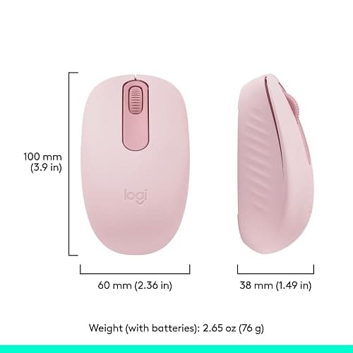 Logitech M196 Bluetooth Wireless Mouse, Compact and Portable Mouse for Laptops, Tablets and More, 12-Month Battery, Smooth Tracking, Compatible with PC and Mac, Windows and macOS - Rose thumbnail 8