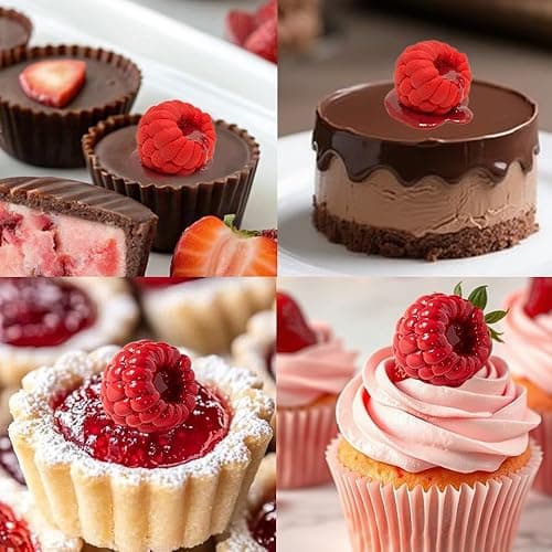 6-Loch Himbeeren Mousse Kuchenform Silikon Backform Schokoladenform Früchte Silikonform Backen Pralinenform Silikonbackform Bonbon Dessert Puddingform Silicone Mold Kuchenformen Silikonformen Backen thumbnail 9