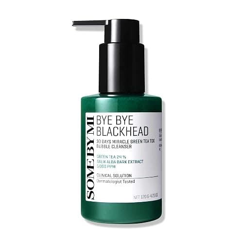 SOME BY MI Bye Bye Blackhead 30 Days Miracle Green Tea Tox Bubble Cleanser – 4.23oz, 120g – Korean Face Wash & Bubble Face Mask – Daily Blackhead-Removing Pore Minimizer for Face – Korean Skin Care - Image 1